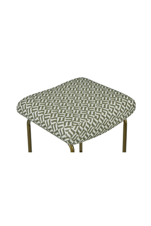 Green Patterned Bar Stool | NV Gallery Clemi | Oroa.com