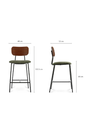 Wooden Back Bar Stool | NV Gallery Eero | Oroa.com