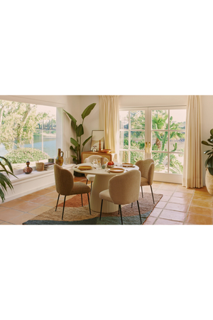 Curved Back Modern Dining Chair | NV Gallery Aero | Oroa.com