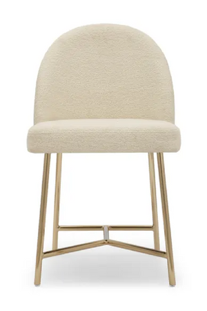 White Bouclé Dining Chair | NV Gallery Bane | Oroa.com