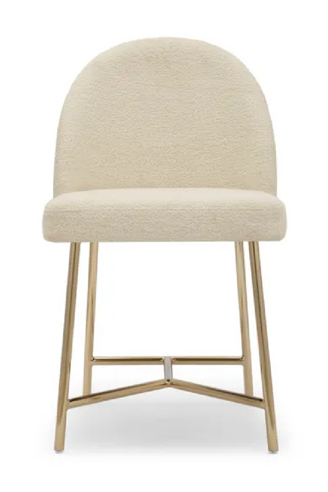 White Bouclé Dining Chair | NV Gallery Bane | Oroa.com