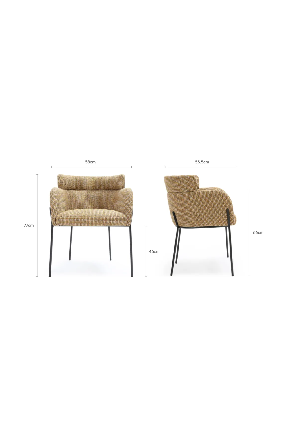 Layered Curve Back Dining Chair | NV Gallery Baron | Oroa.com