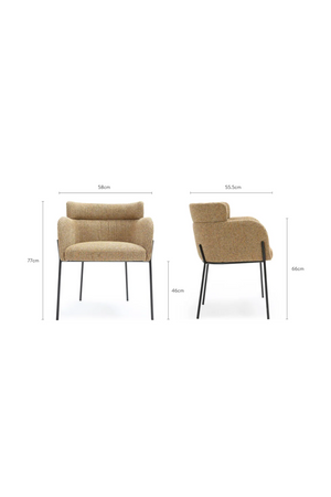 Layered Curve Back Dining Chair | NV Gallery Baron | Oroa.com