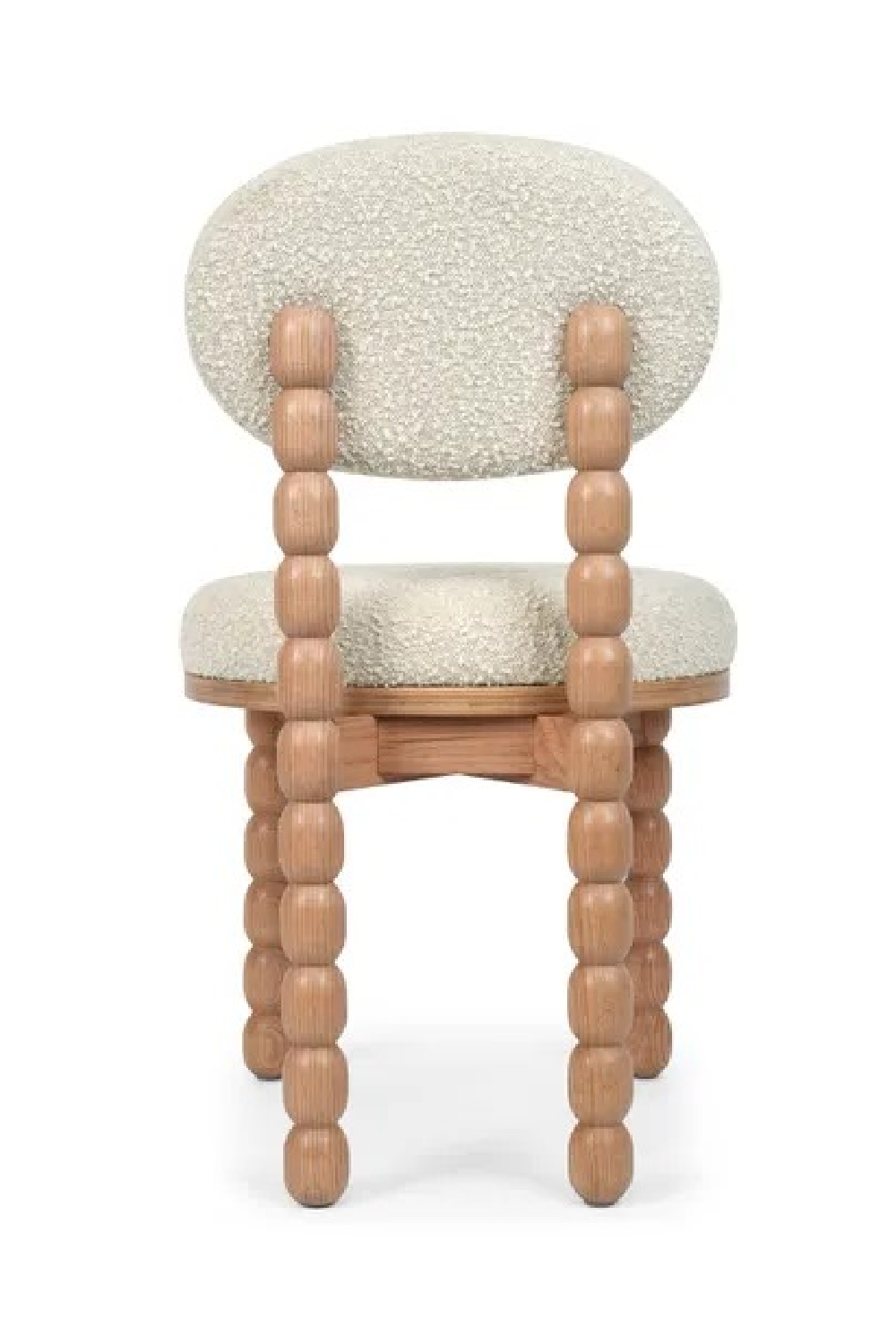 White Bouclé Dining Chair | NV Gallery Bold | Oroa.com