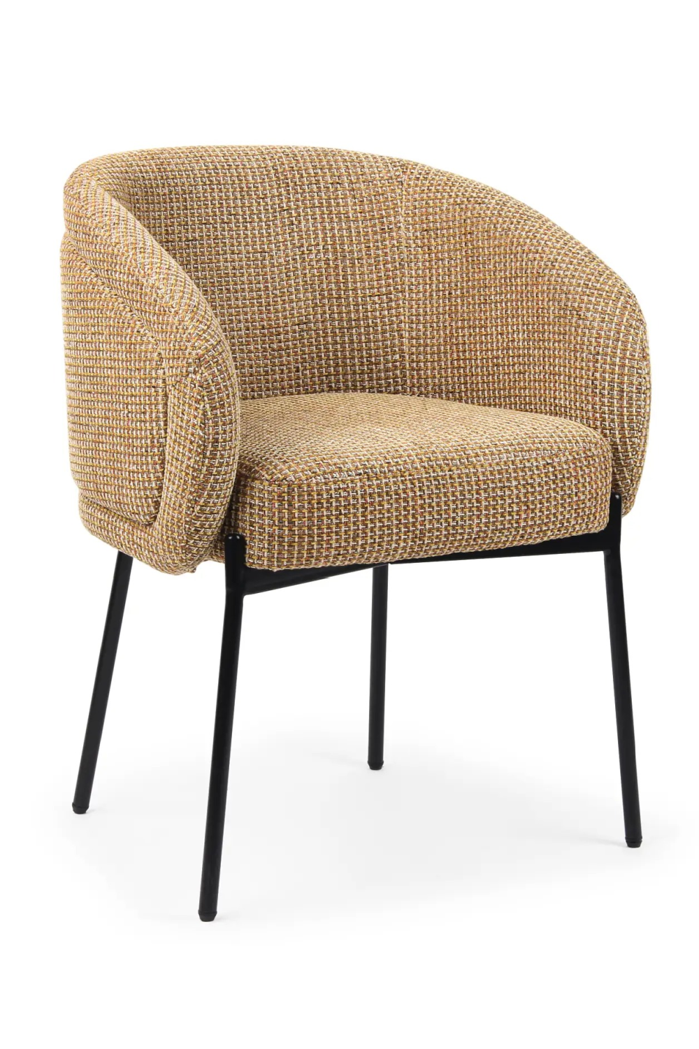 Yellow Tweed Dining Chair | NV Gallery Volta | Oroa.com