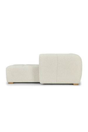 White Boucle Chaise Lounge | NV Gallery Belize | Oroa.com