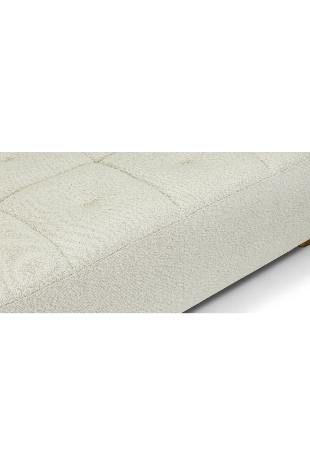 White Boucle Chaise Lounge | NV Gallery Belize | Oroa.com