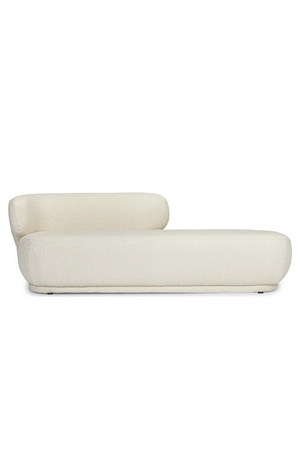 Ecru Bouclé Chaise Lounge | NV Gallery Giulia | Oroa.com