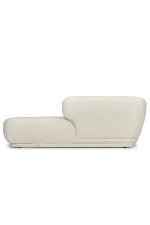 Ecru Bouclé Chaise Lounge | NV Gallery Giulia | Oroa.com