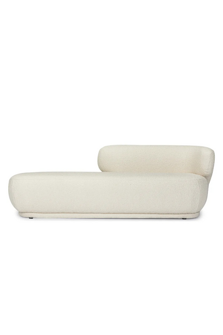 Ecru Bouclé Chaise Lounge | NV Gallery Giulia | Oroa.com
