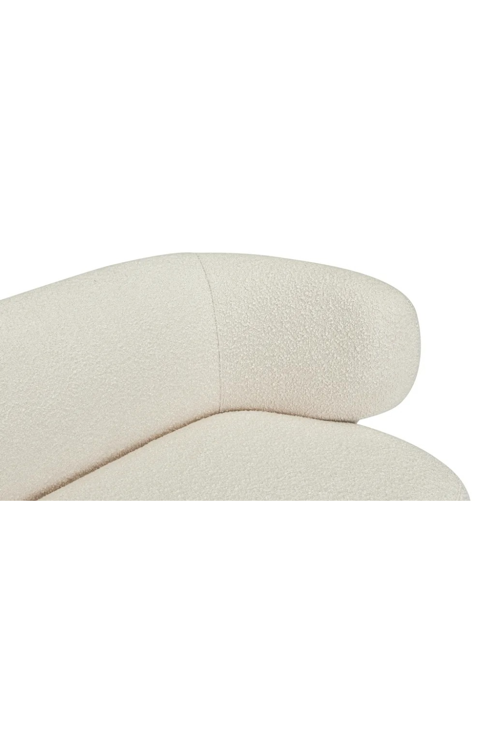 Ecru Bouclé Chaise Lounge | NV Gallery Giulia | Oroa.com