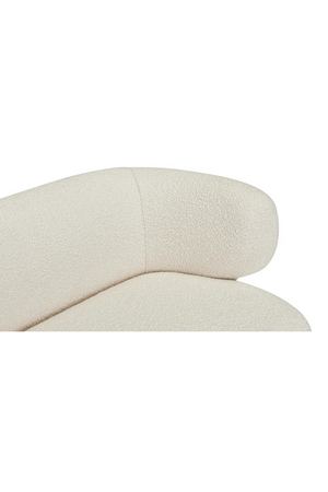 Ecru Bouclé Chaise Lounge | NV Gallery Giulia | Oroa.com