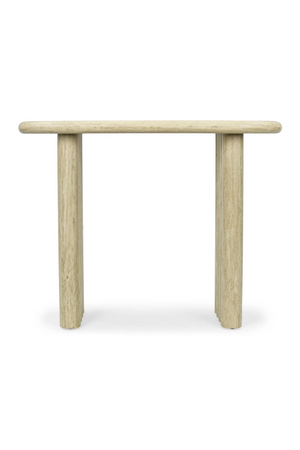 Glossy Travertine Console Table | NV Gallery Aphaia | Oroa.com