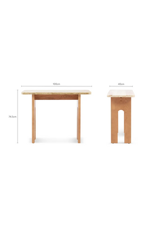 Travertine Top Console Table | NV Gallery Danbury | Oroa.com