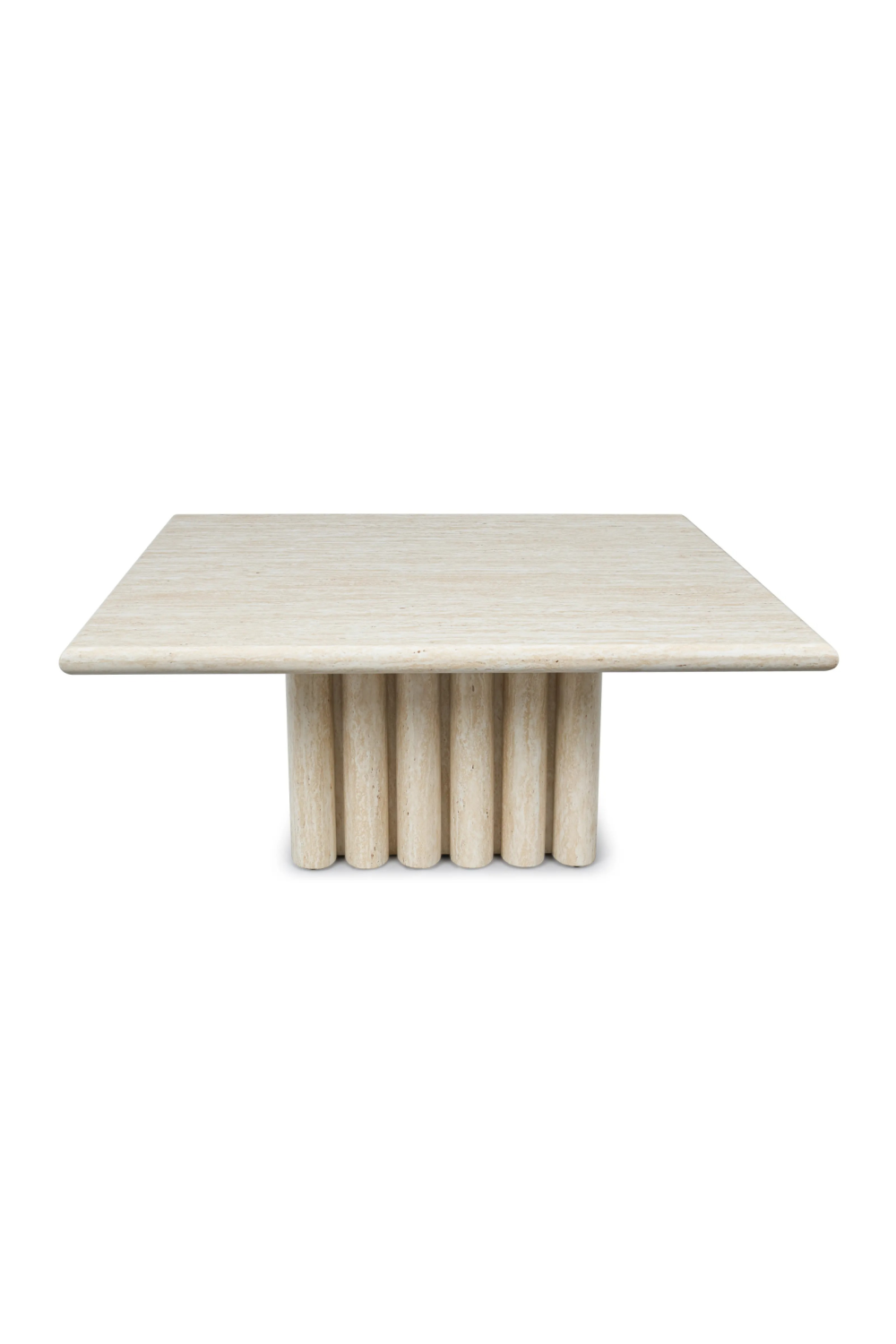 Layered Base Travertine Coffee Table | NV Gallery Artemis | Oroa.com