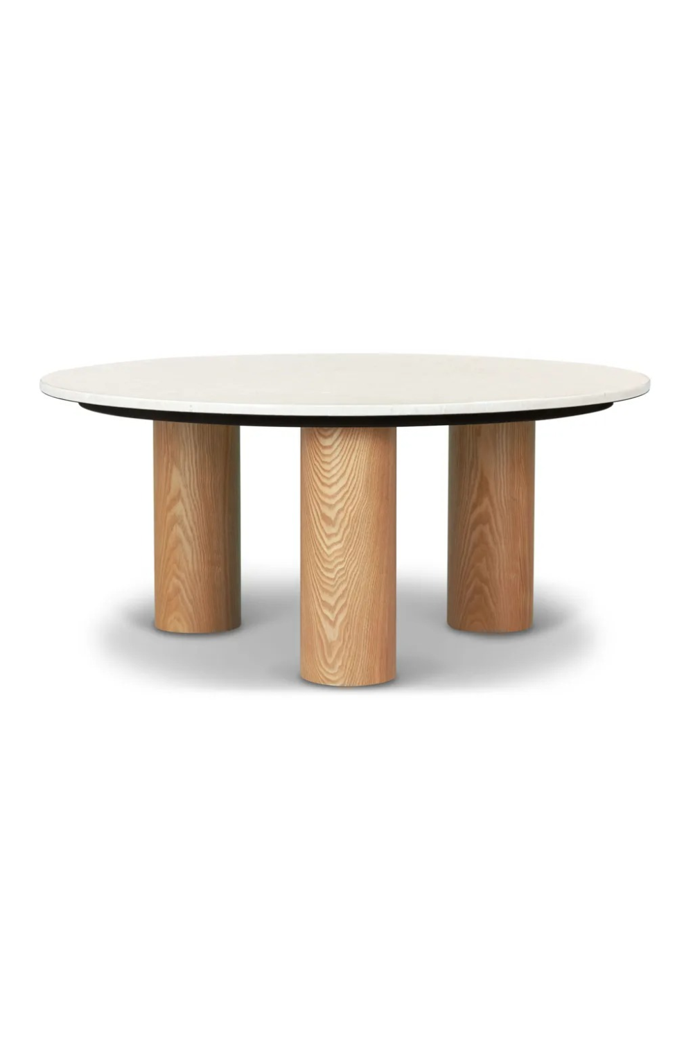 Beige Marble Round Coffee Table | NV Gallery Andrea | Oroa.com