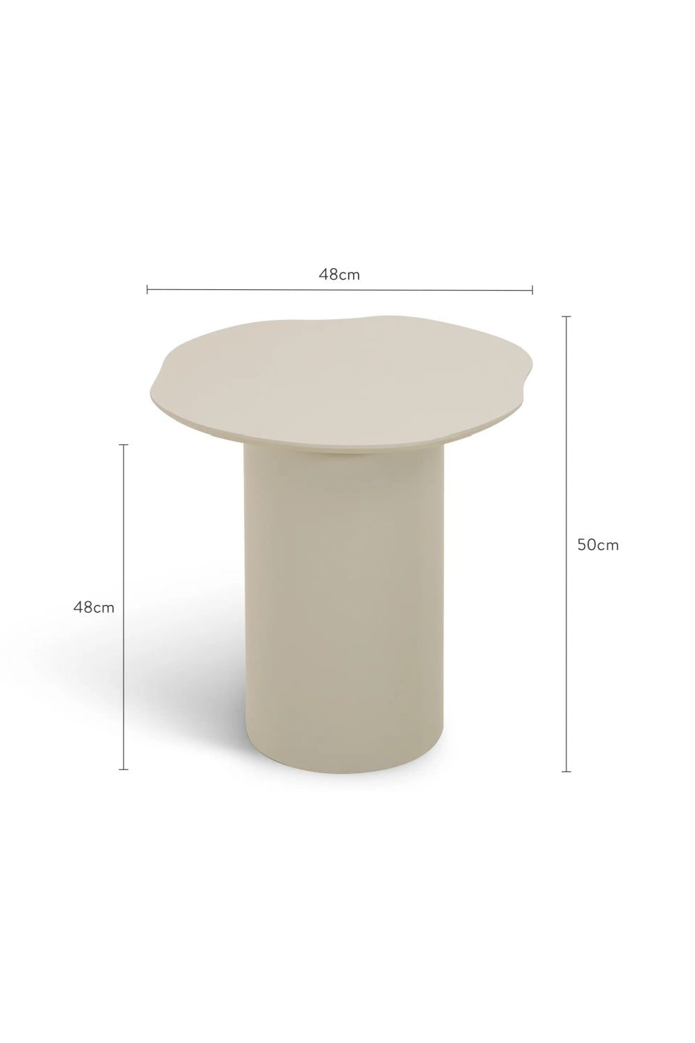Freeform Beige Side Table | NV Gallery Esther