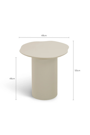 Freeform Beige Side Table | NV Gallery Esther