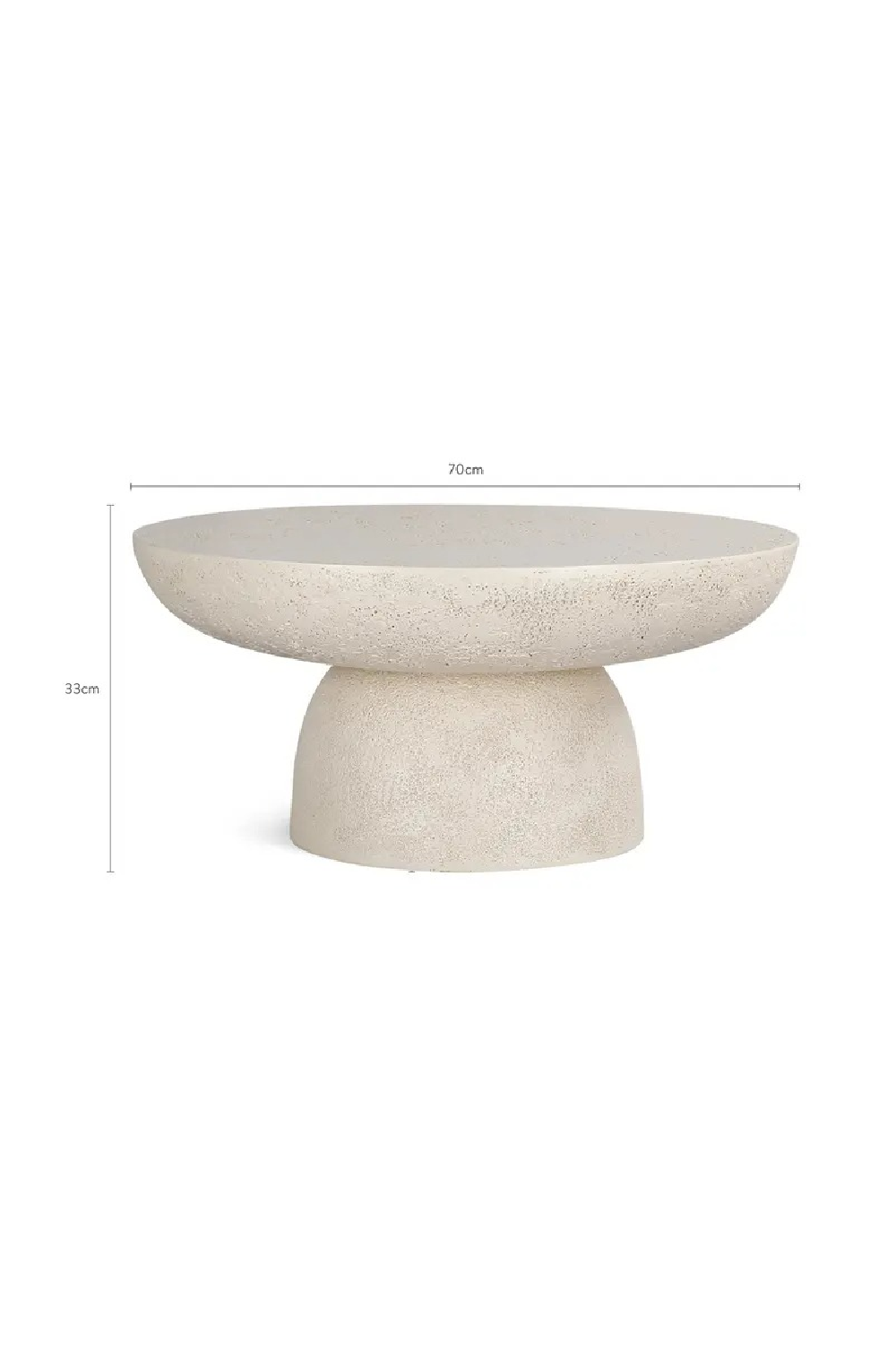 Round Fiberglass Coffee Table | OROA Gallery Esvedra | Oroa.com