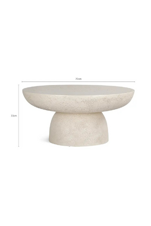 Round Fiberglass Coffee Table | OROA Gallery Esvedra | Oroa.com