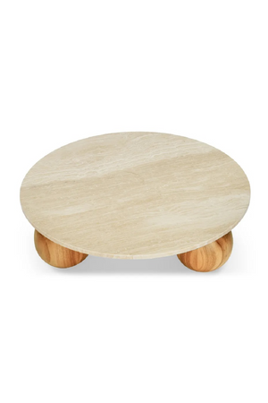 Wooden Sphere Legs Coffee Table | NV Gallery Gina | Oroa.com