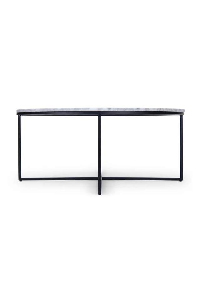 Black Cross Base Coffee Table | NV Gallery Giselle | OROA.com