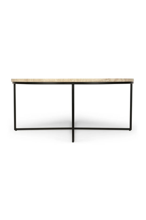 Black Cross Base Coffee Table | NV Gallery Giselle | OROA.com