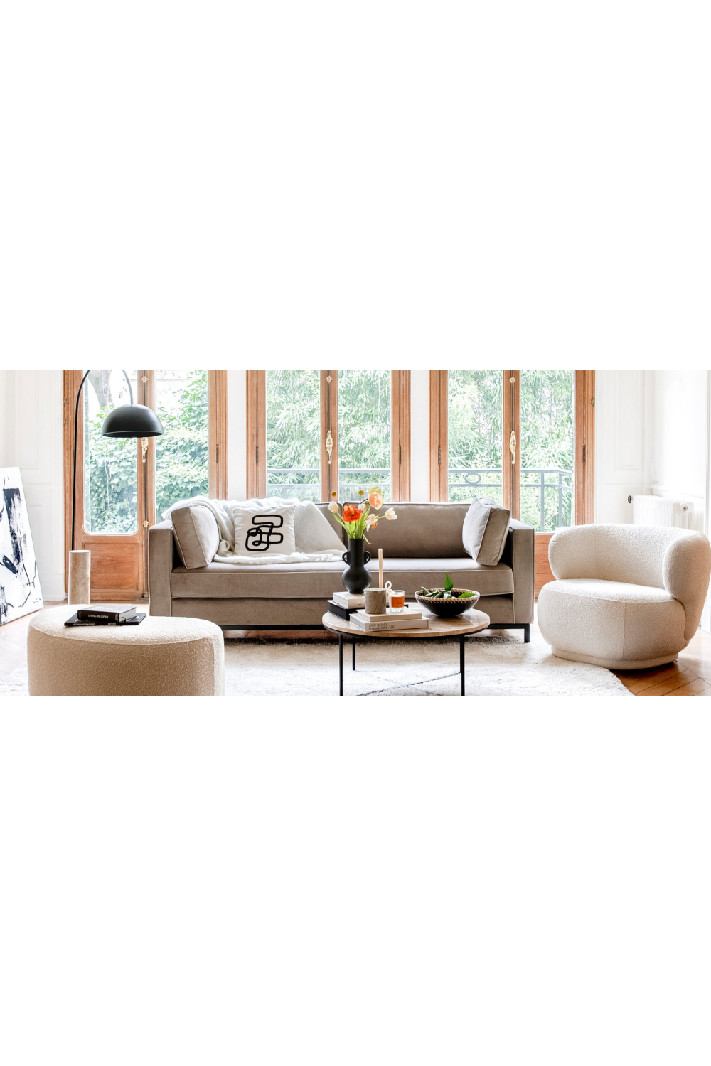 Black Cross Base Coffee Table | NV Gallery Giselle | OROA.com