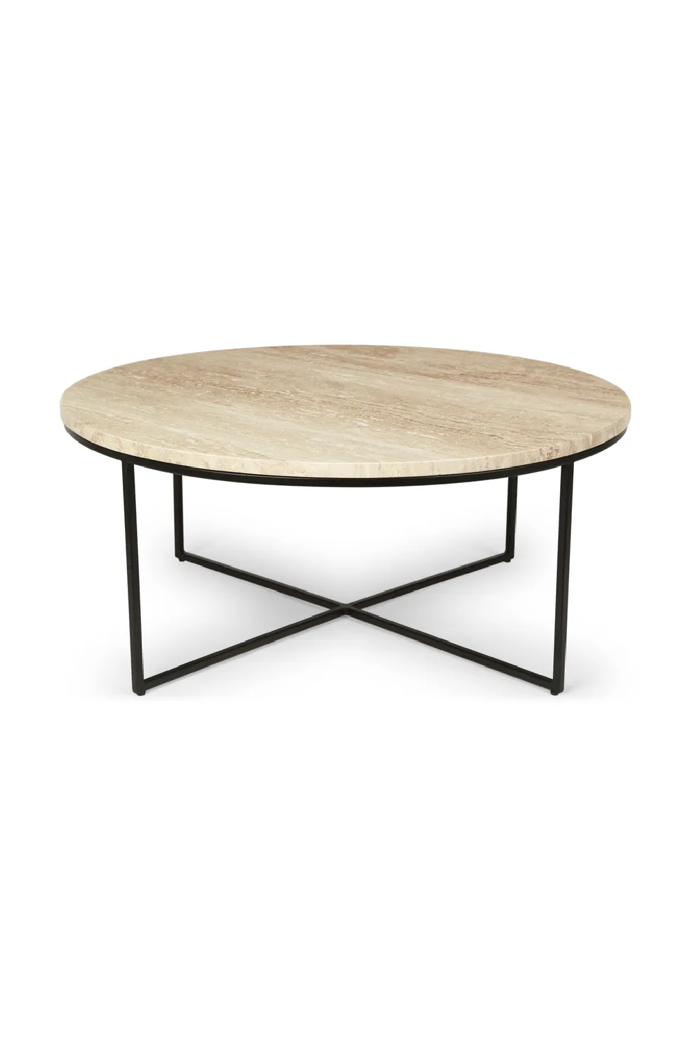 Black Cross Base Coffee Table | NV Gallery Giselle | OROA.com