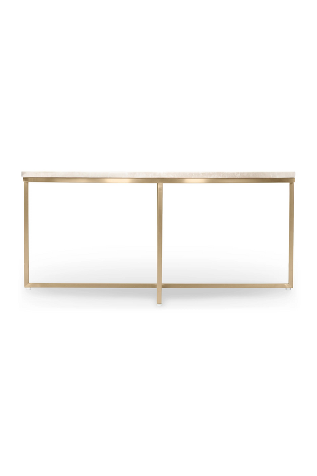 Gold Cross Base Coffee Table | NV Gallery Giselle | Oroa.com