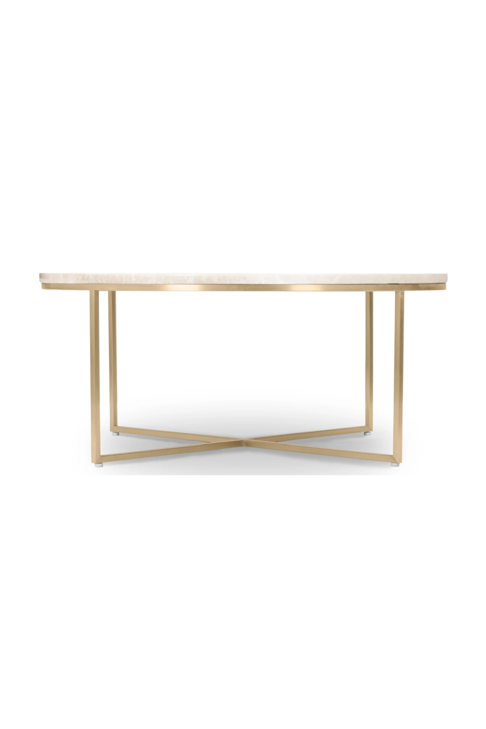 Gold Cross Base Coffee Table | NV Gallery Giselle | Oroa.com