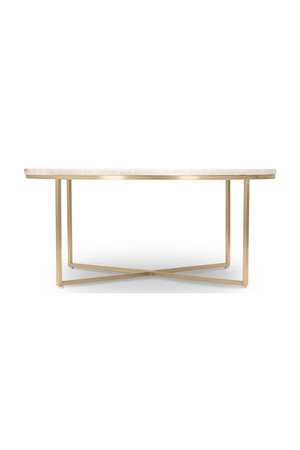 Gold Cross Base Coffee Table | NV Gallery Giselle | Oroa.com