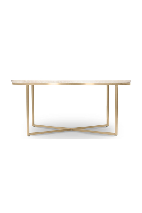 Gold Cross Base Coffee Table | NV Gallery Giselle | Oroa.com