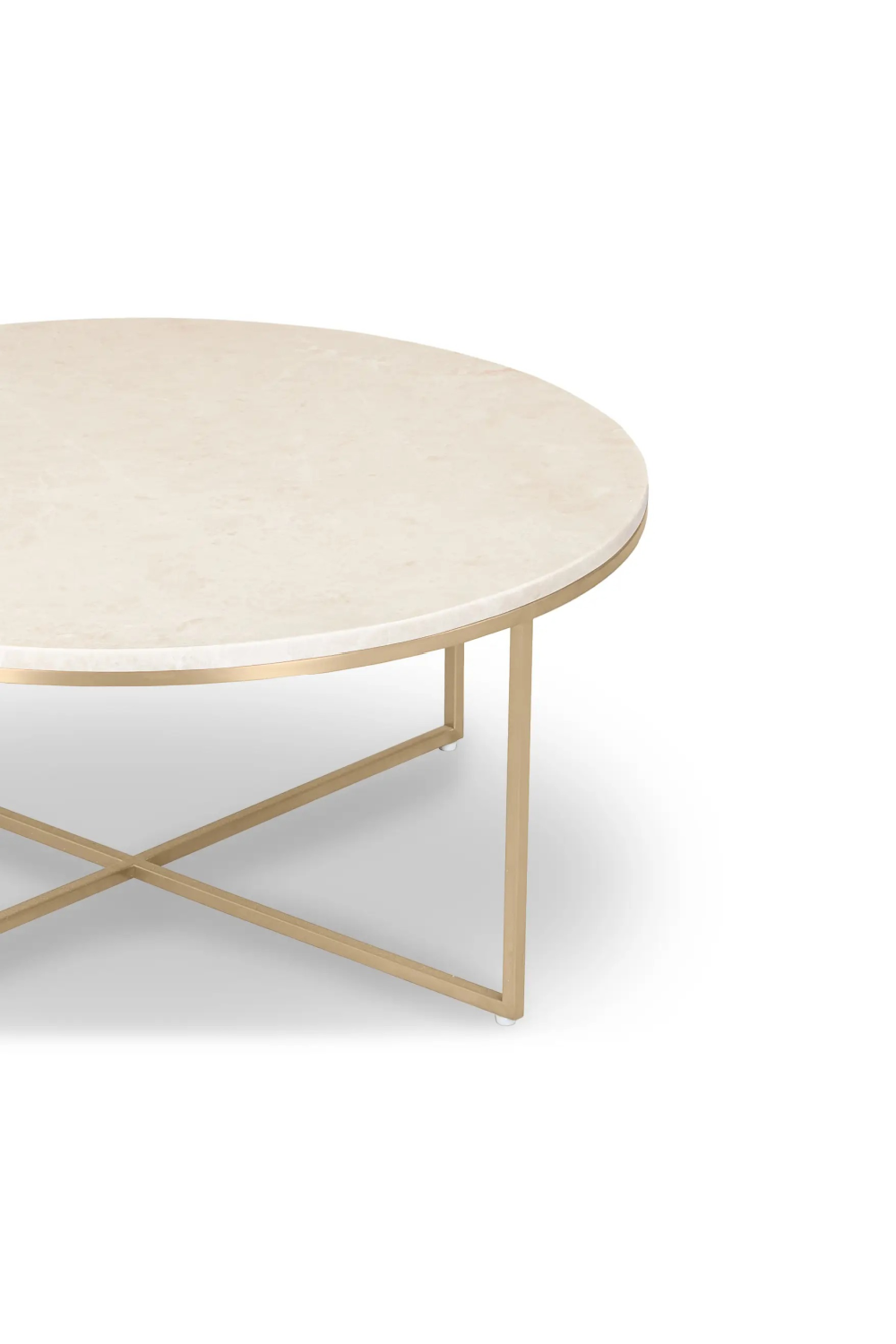 Gold Cross Base Coffee Table | NV Gallery Giselle | Oroa.com
