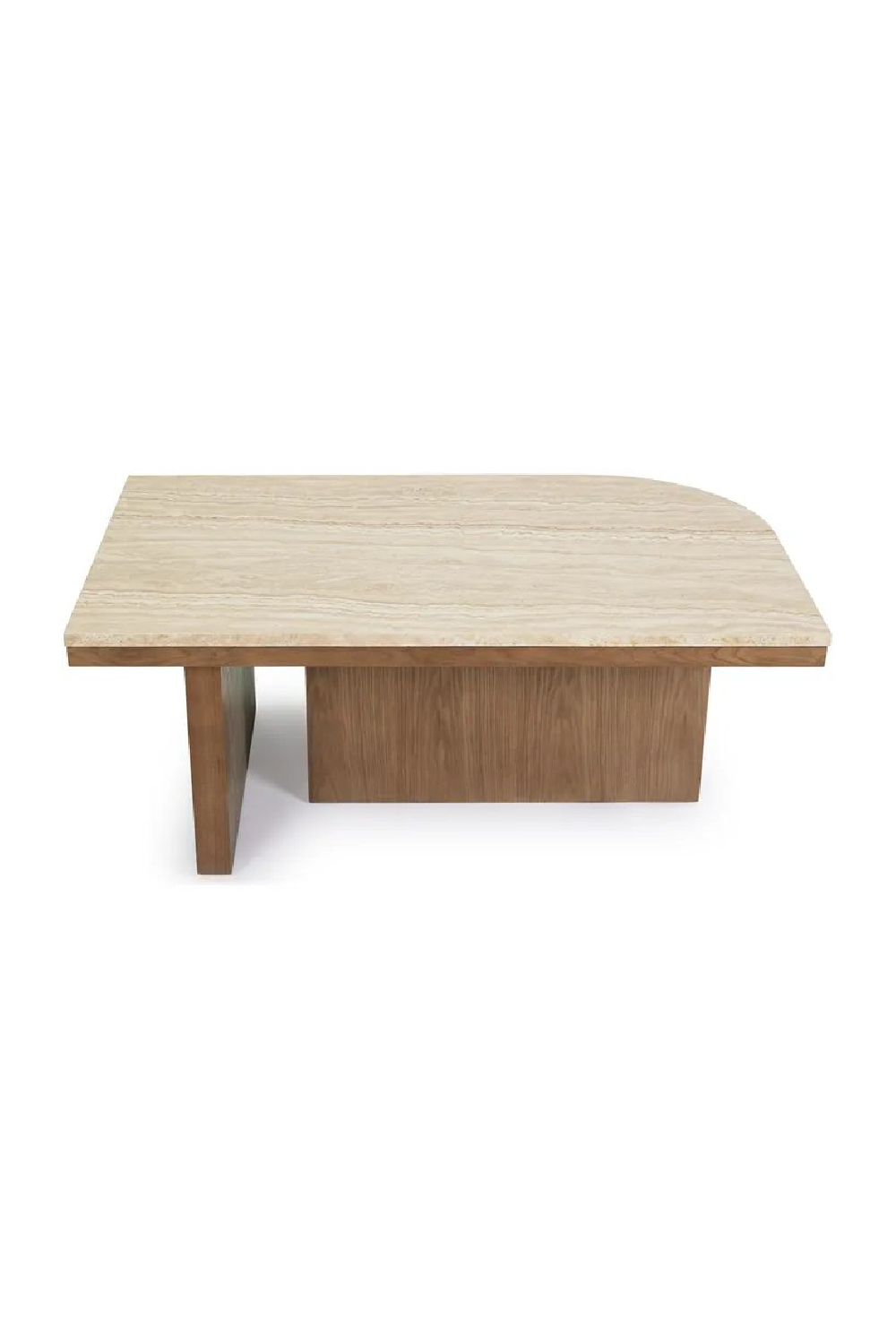 Travertine Asymmetrical Coffee Table | NV Gallery Highland | Oroa.com