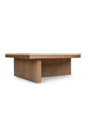 Travertine Asymmetrical Coffee Table | NV Gallery Highland | Oroa.com