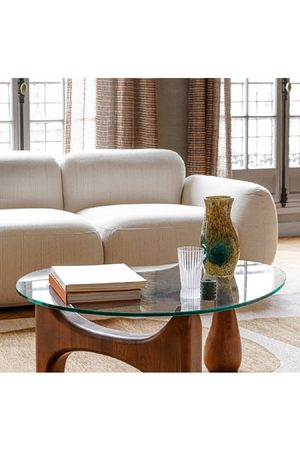 Curved Glass Coffee Table | NV Gallery Orwell | Oroa.com