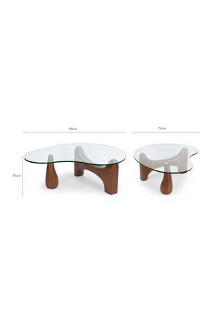 Curved Glass Coffee Table | NV Gallery Orwell | Oroa.com