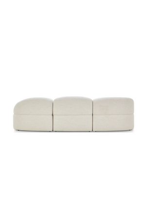 White Bouclé Corner Sofa | NV Gallery Todd | Oroa.com