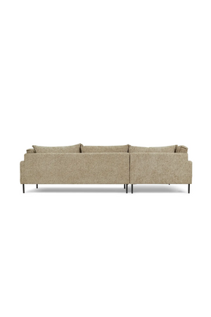 Taupe Tweed Corner Sofa | NV Gallery Ethan | Oroa.com