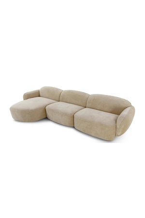 Beige Plush Corner Sofa | NV Gallery Wonka | Oroa.com
