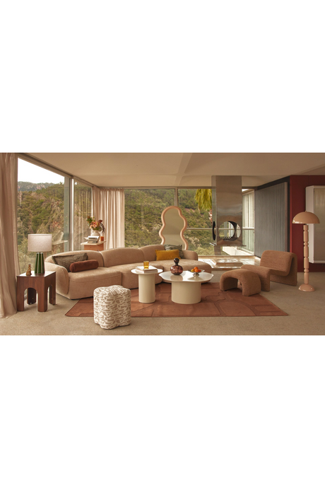 Beige Plush Corner Sofa | NV Gallery Wonka | Oroa.com