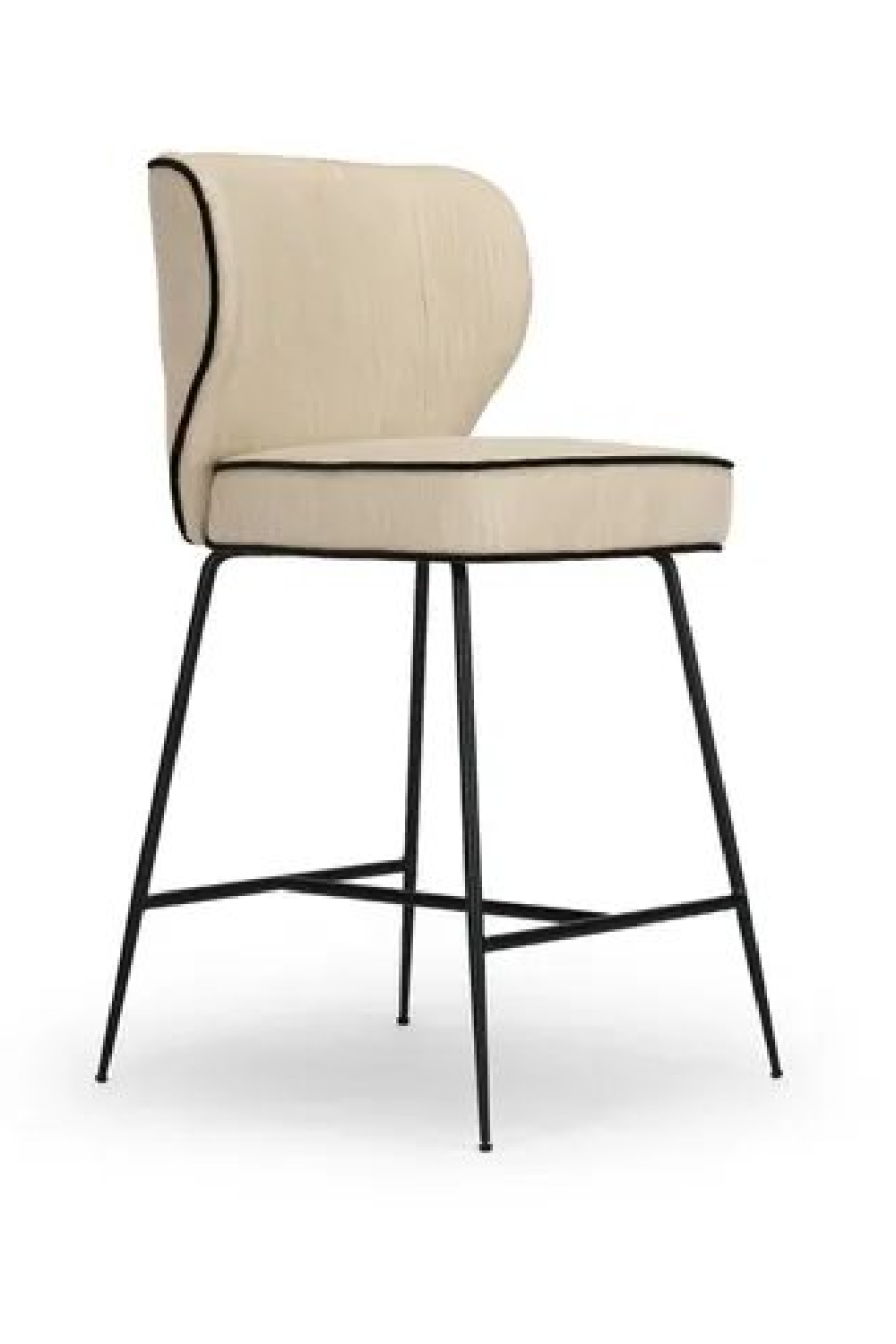 Piped Upholstered Counter Stool | NV Gallery Wayne | Oroa.com