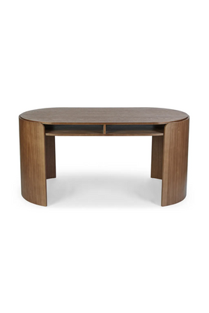 Oval Wood 2-Drawer Desk | NV Gallery Elipse | Oroa.com