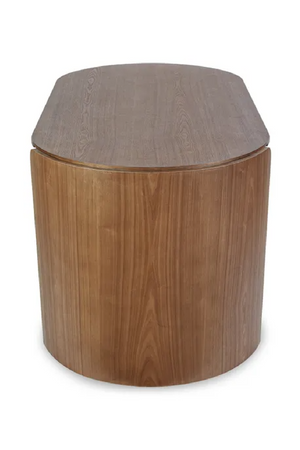 Oval Wood 2-Drawer Desk | NV Gallery Elipse | Oroa.com