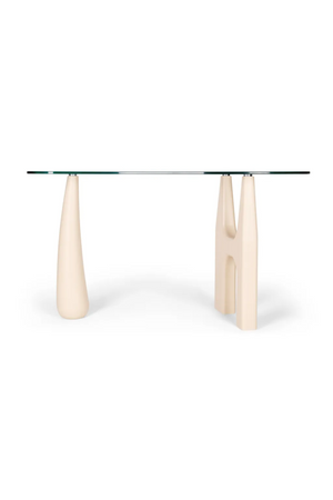 Freeform Tempered Glass Desk | NV Gallery Orwell | Oroa.com