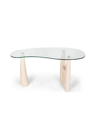 Freeform Tempered Glass Desk | NV Gallery Orwell | Oroa.com