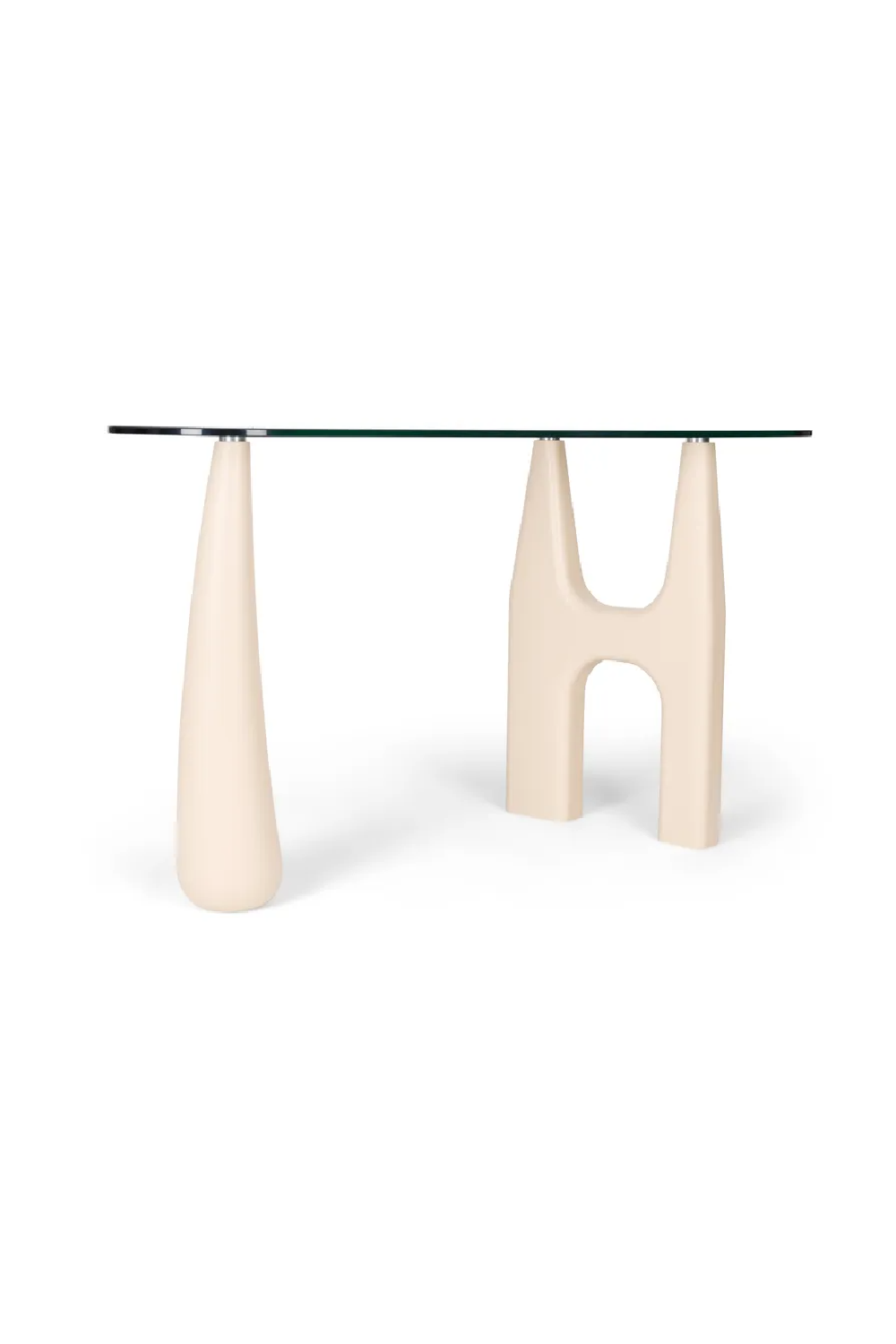 Freeform Tempered Glass Desk | NV Gallery Orwell | Oroa.com