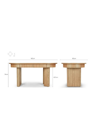 Wooden Oval Desk | NV Gallery Adriano | Oroa.com