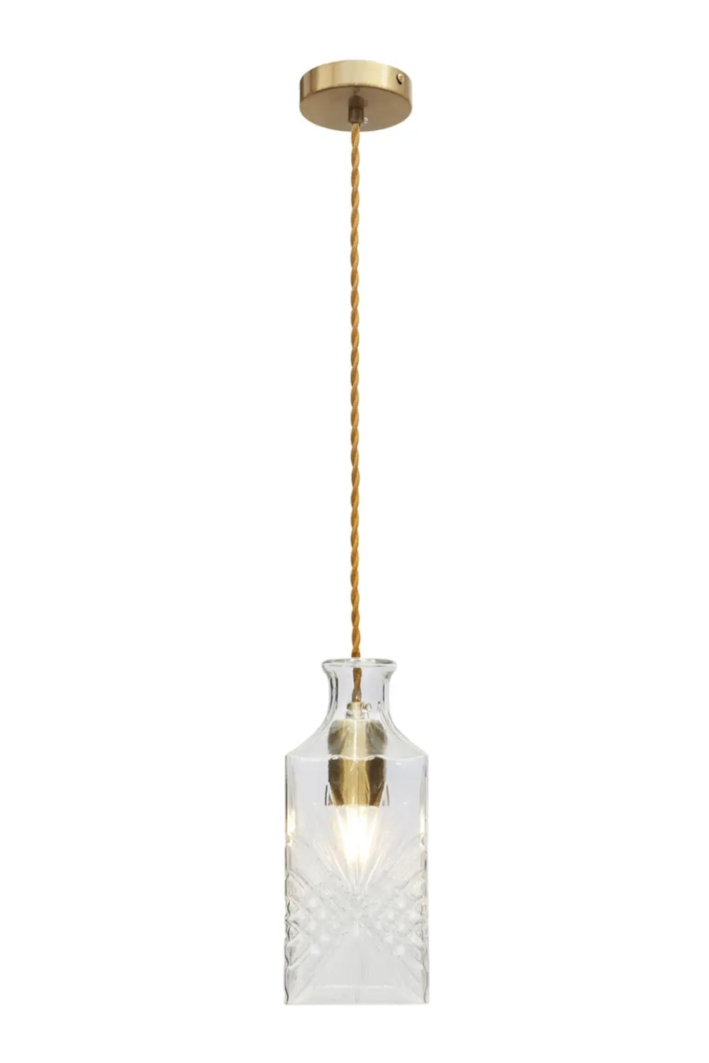 Engraved Glass Pendant Lamp | NV Gallery Adler